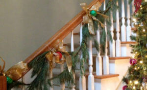decorated staircase